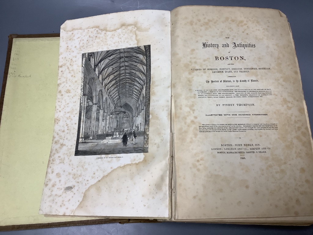 Thompson, Pishey, Thompsons History of Boston, published by John Noble Junior, Boston 1856